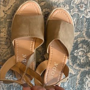 Knock off SODA sandals.